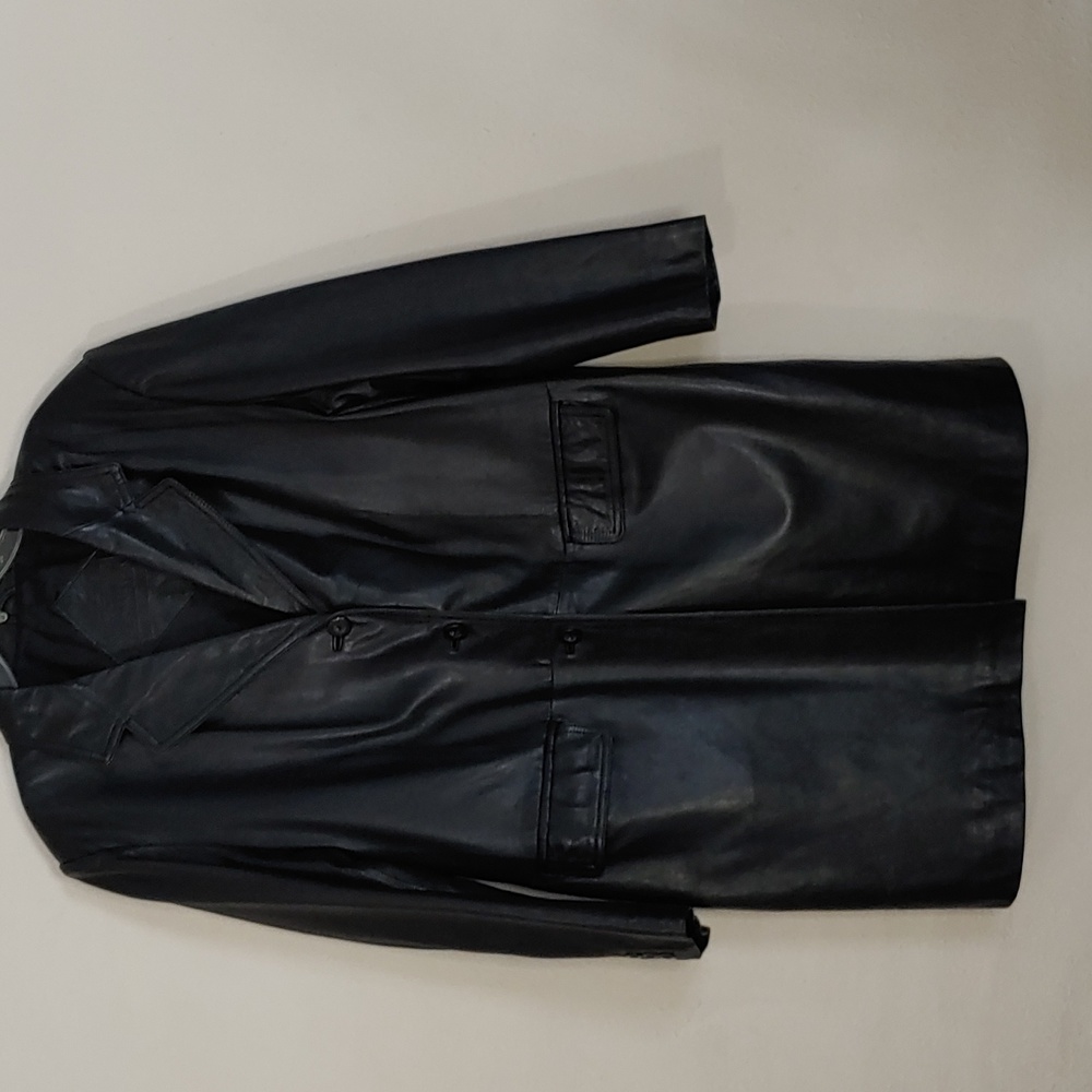 Preston and York Women's Size XL Vintage Lamb Skin Long Jacket